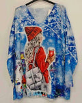 POLBP Italian Cozy Blue Lady Sweater One Size LOOWIE