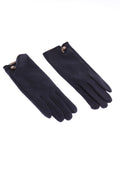 JA364 Navy Faux Suede Gloves