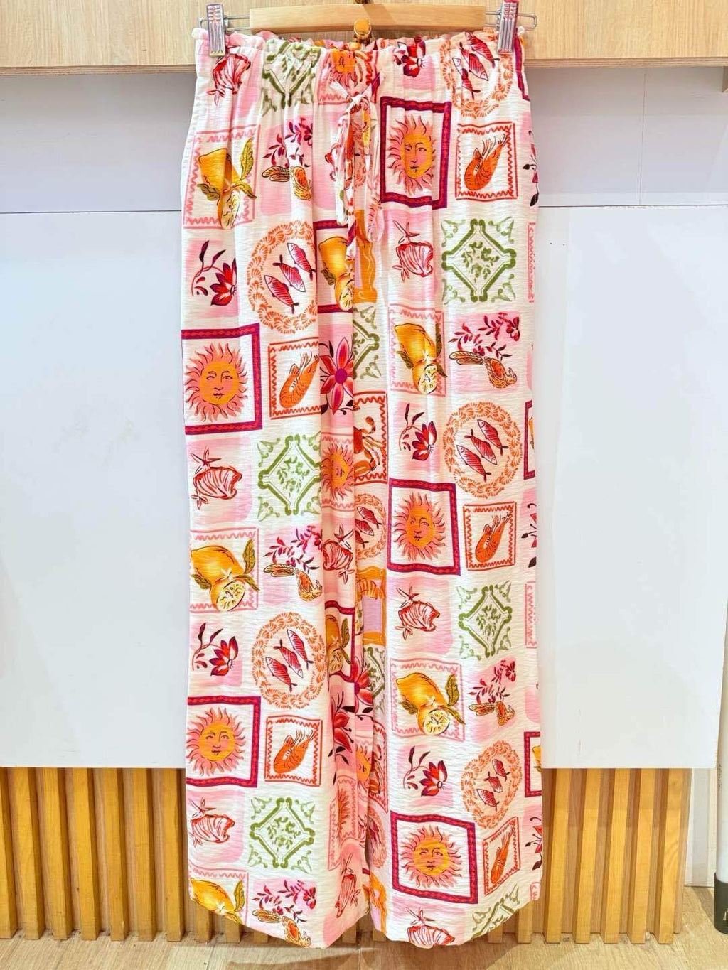 IVA155OR Printed Pants Orange