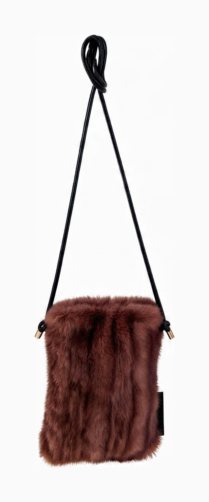 JA426 Pink Faux Fur Phone Bag