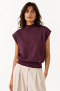 LUTNS10 Purple Turtleneck Sweater