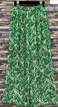 ELPFLG Italian Printed Abstract Green Summer Pants LOOWIE