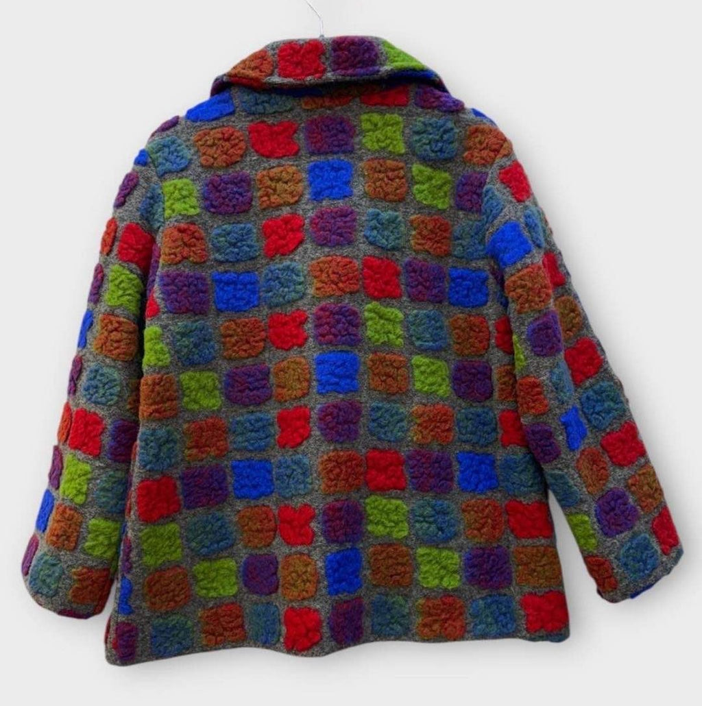 SB24 Multicolor Check Short Coat