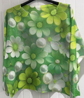 COGRE Green Floral Round Knit Printed Sweater LOOWIE