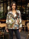 SB7 Green Brown Portrait Moto Jacket