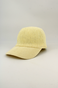 HO898EC Ecru Paper Straw Unisex Baseball Cap