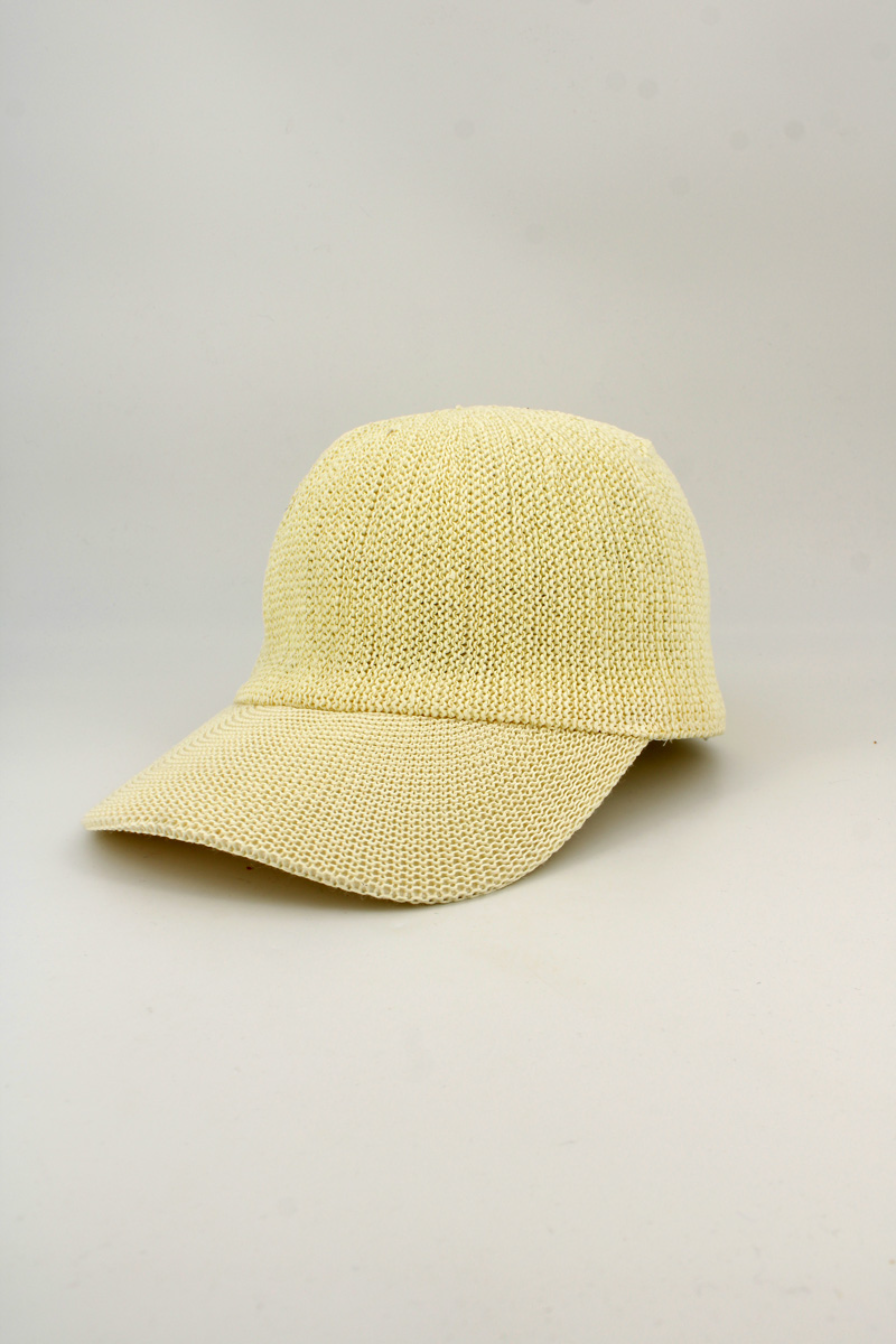 HO898EC Ecru Paper Straw Unisex Baseball Cap