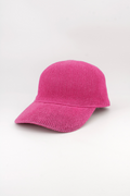 HO898FU Fuchsia Paper Straw Unisex Baseball Cap
