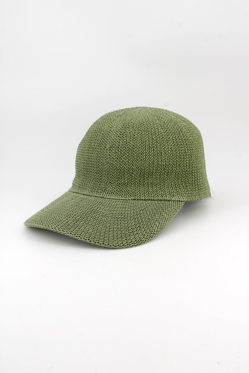 HO898K Khaki Paper Straw Unisex Baseball Cap