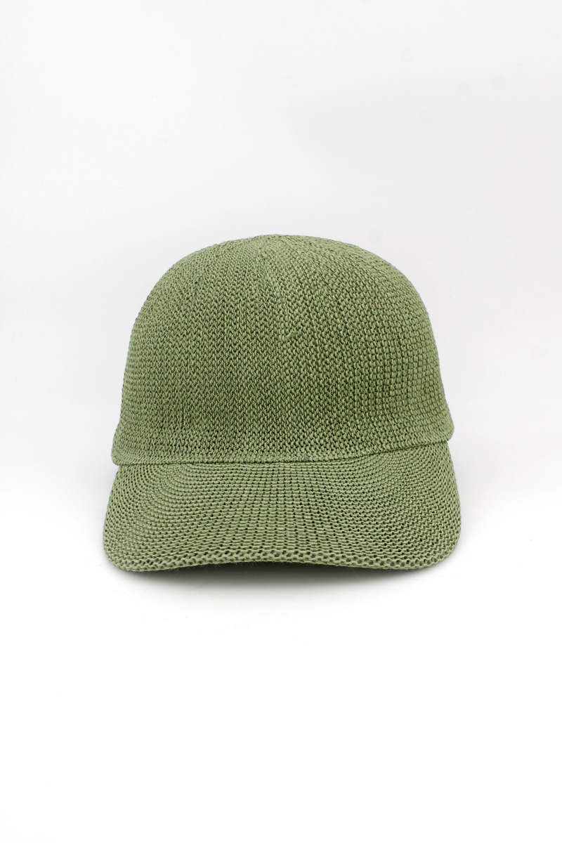 HO898K Khaki Paper Straw Unisex Baseball Cap