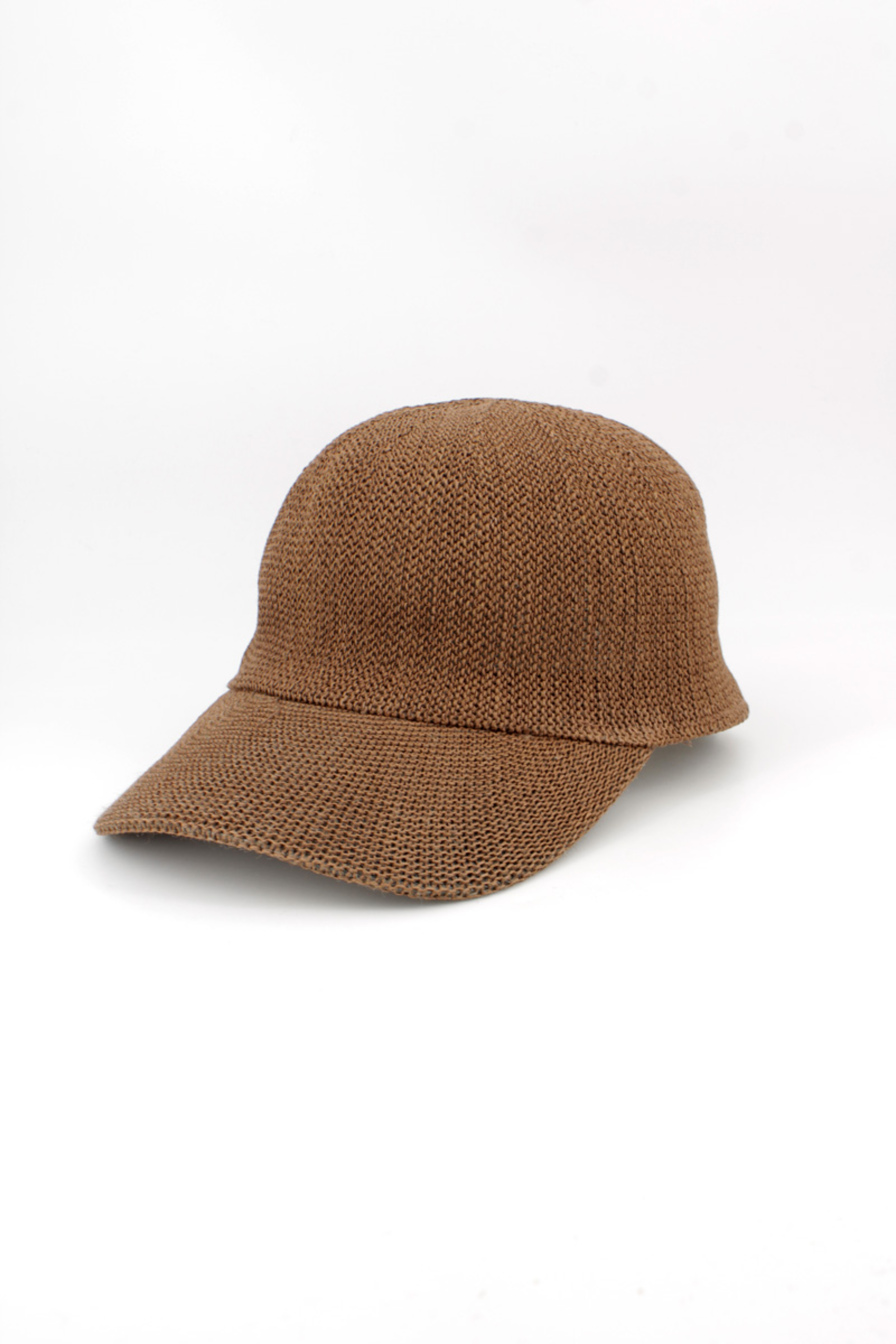 HO898BR Brown Paper Straw Unisex Baseball Cap