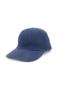 HO898NA Navy Blue Paper Straw Unisex Baseball Cap