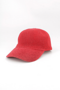 HO898RD Red Paper Straw Unisex Baseball Cap
