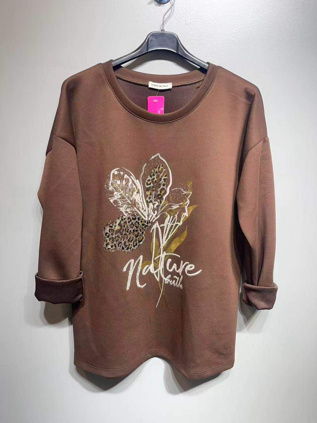 CO33 Brown Floral Print Tunic