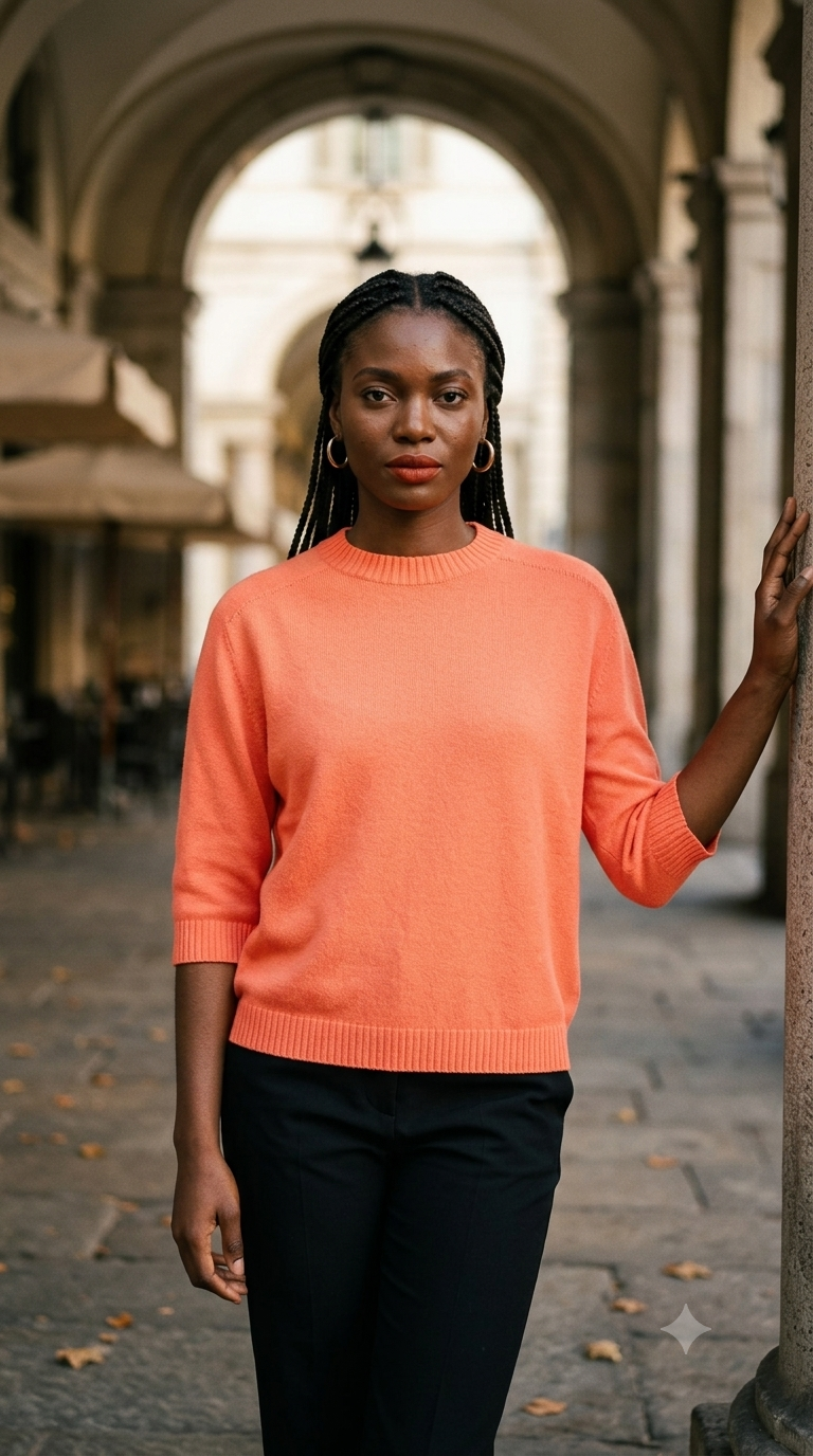 VCOR Super Soft Cozy Sweater Orange