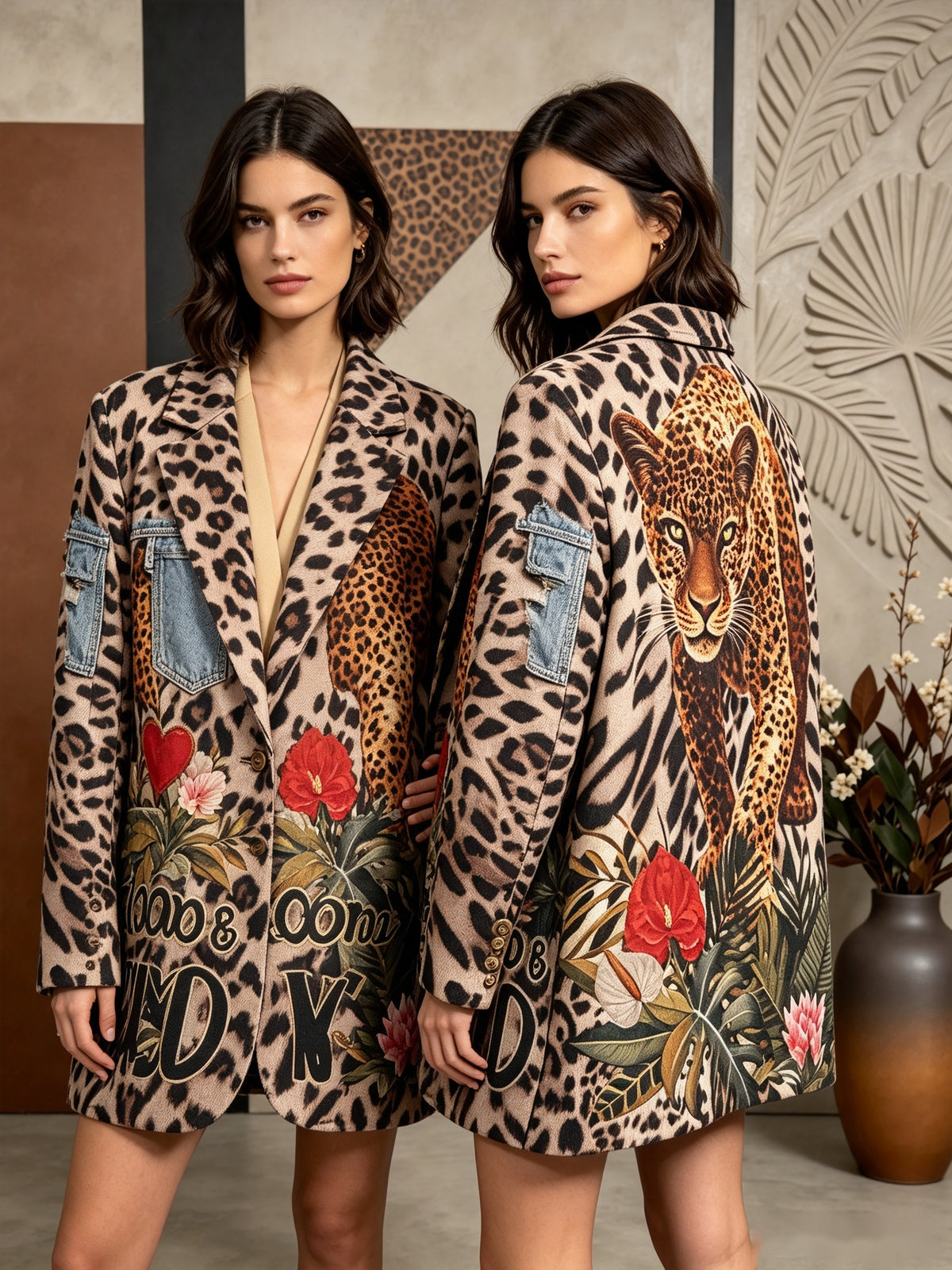 ZO24 Leopard Panther Blazer