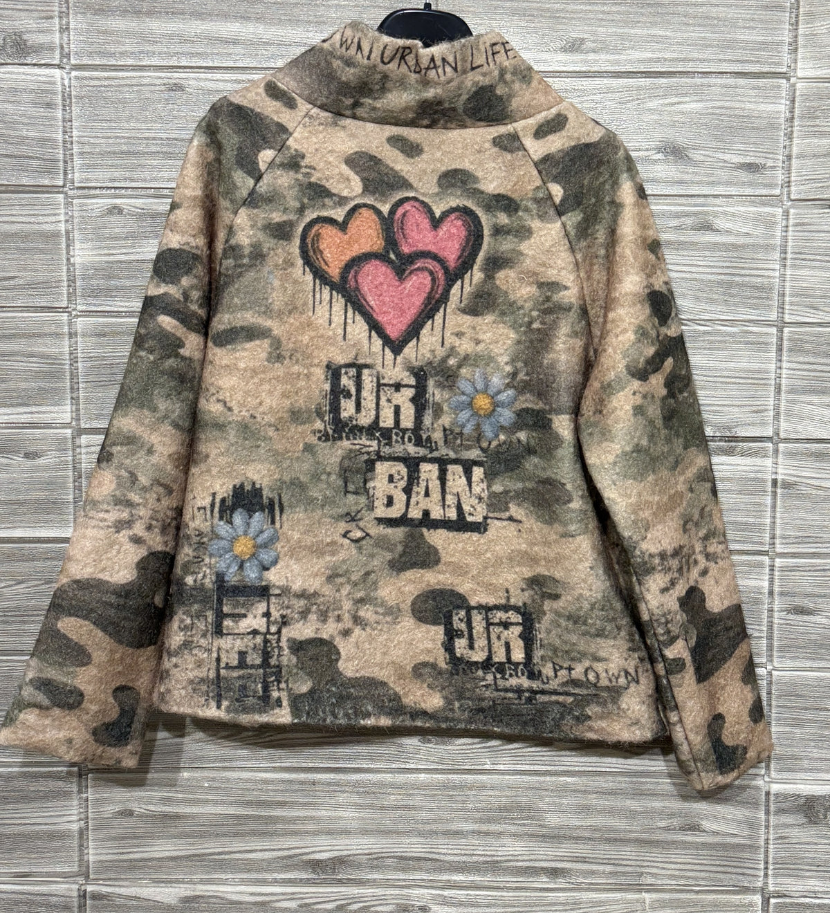 ZO20 Army Green Camo Wrap Jacket