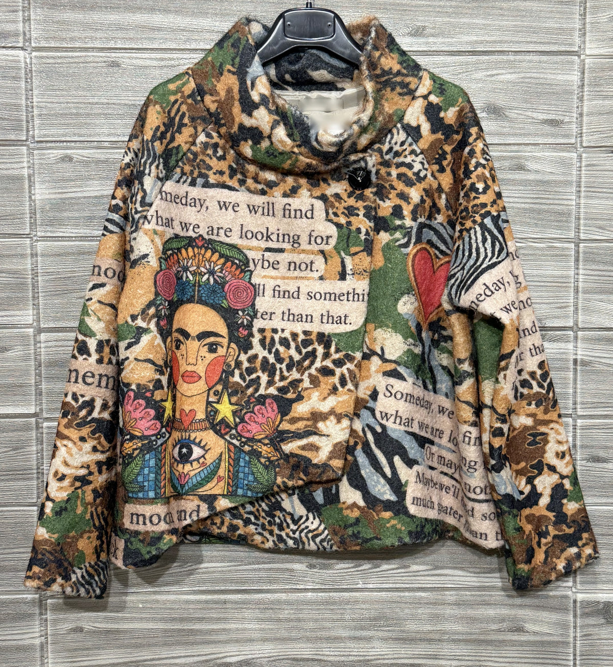 ZO21 Military Green Portrait Wrap Jacket