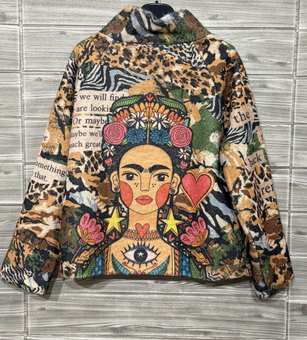 ZO21 Military Green Portrait Wrap Jacket