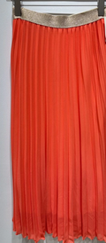 LUICO Coral One Size Pleated Skirt w/Gold Elastic LOOWIE