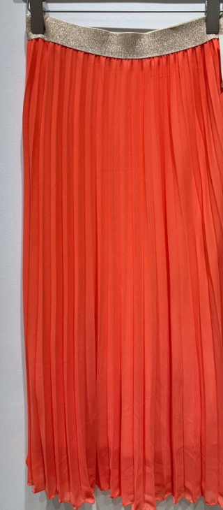 LUICO Coral One Size Pleated Skirt w/Gold Elastic LOOWIE