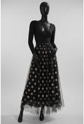 ELAR27 Black Polka Dot Skirt