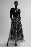 ELAR15 Black Leopard Print Skirt