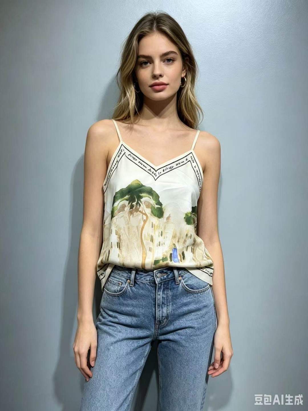 CRATBE Amalfi Coast Cami Top Beige