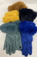 G7 Faux Fur One Size Touch Screen Gloves LOOWIE