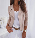 ES130 Beige 4 Jacket Pack Italian Vegan Perfecto Fall Suede