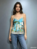 CRATTQ Amalfi Coast Cami Top Turquoise