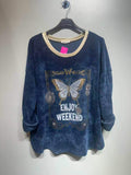 CO64 Navy Butterfly Print Tunic