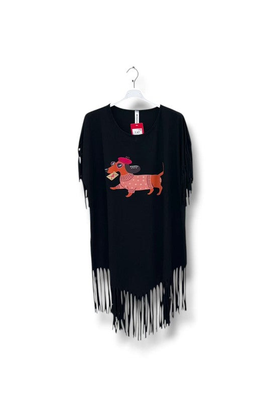 EFPSCDBK Plus Size Cotton Stretch Dress Black