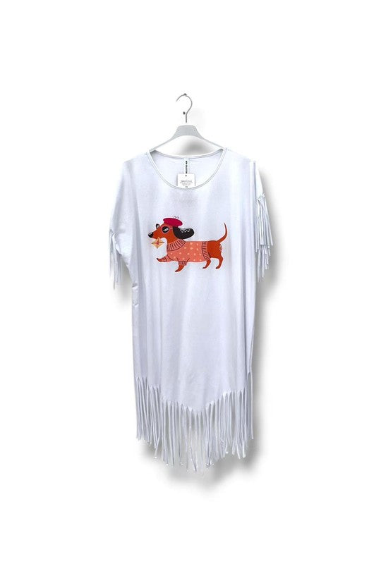 EFPSCDWH Plus Size Cotton Stretch Dress White