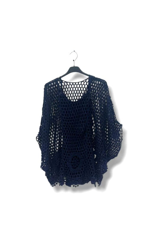 EFPSCTNV Plus Size Cotton Top Navy