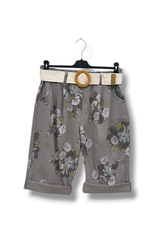 EFPSCRTP Plus Size Cropped Pants Taupe