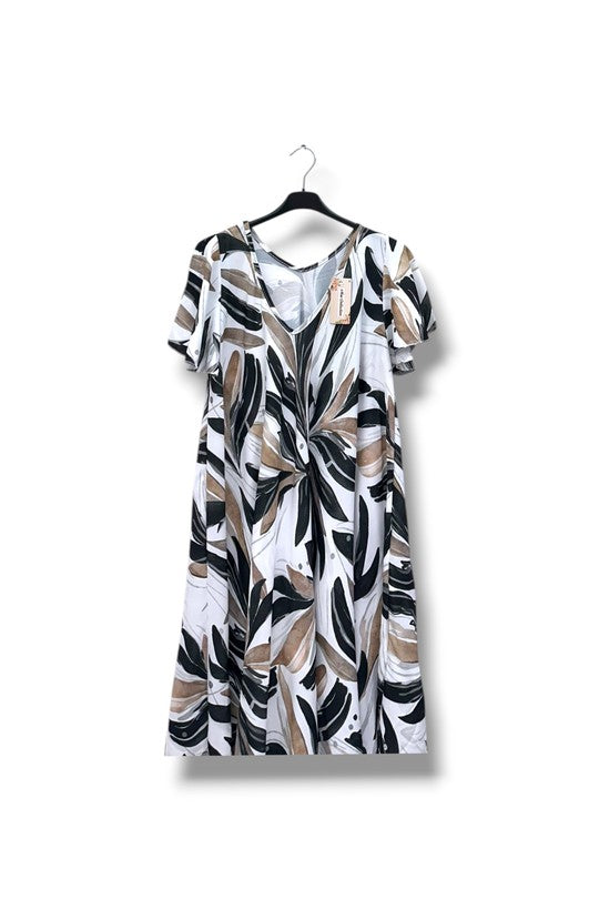EFPSPDBK Plus Size Stretch Dress Black