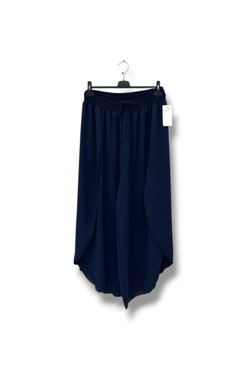 EFPSVPNV Plus Size Viscose Pants Navy