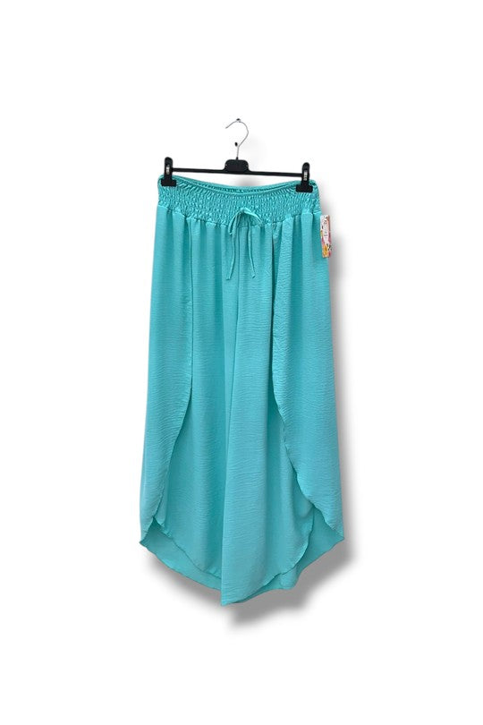 EFPSVPTQ Plus Size Viscose Pants Turquoise