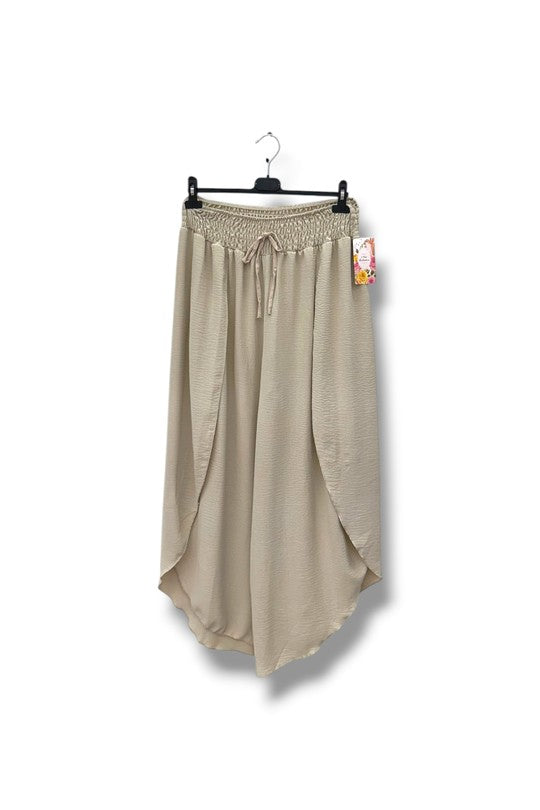 EFPSVPBG Plus Size Viscose Pants Beige