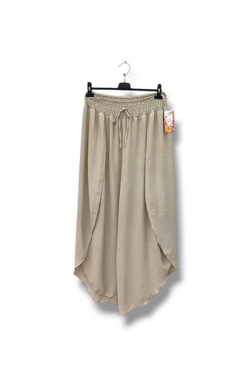 EFPSVPBG Plus Size Viscose Pants Beige