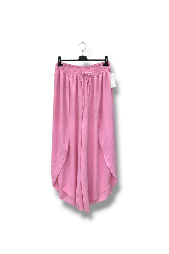 EFPSVPPK Plus Size Viscose Pants Pink