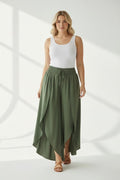 EFPSVPKH Plus Size Viscose Pants Khaki