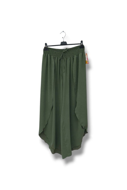 EFPSVPKH Plus Size Viscose Pants Khaki