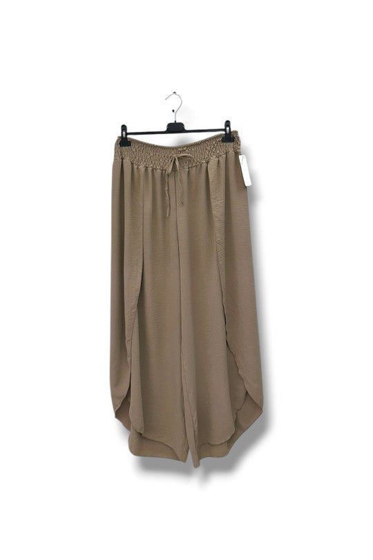 EFPSVPTP Plus Size Viscose Pants Taupe