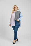 EFPSVBBG Plus Size Viscose Blouse Beige