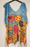 POPL7 PLUS SIZE Sleeveless Hearts Knit Sweater LOOWIE
