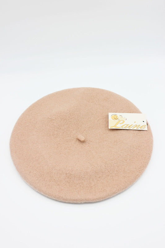 HO5020 Classic Wool Beret - Beige 2