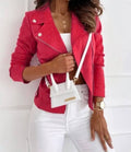 VIRED Red 2 Jacket Pack Italian Vegan Perfecto Fall Suede