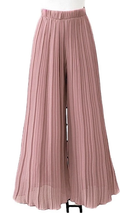 ELPLOP Italian Old Pink Pleated Wide Legs Pants LOOWIE